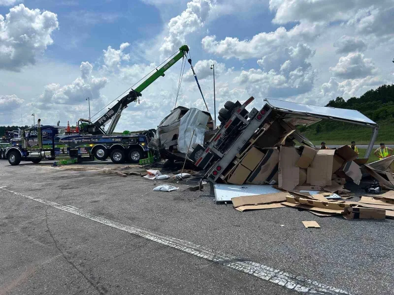 I-22 tractor-trailer recovery